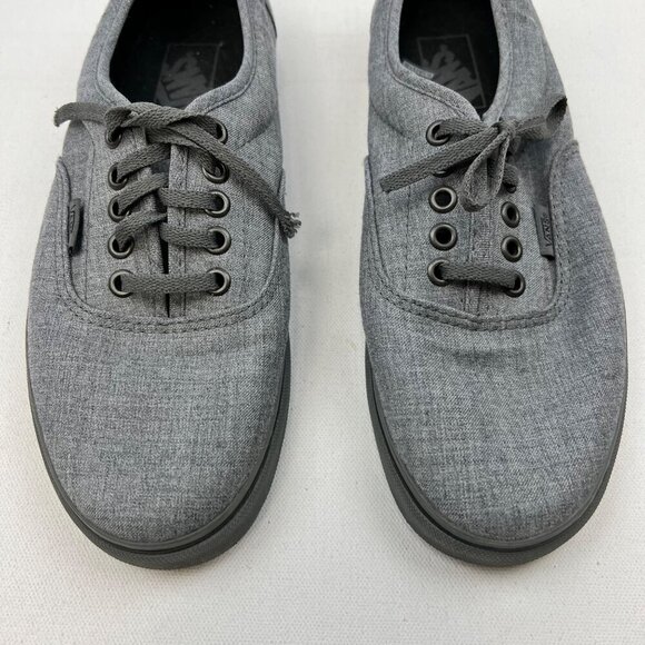 Vans Unisex Gray Canvas Casual Sneakers Mens 8 Womens 9.5 - Picture 4 of 9
